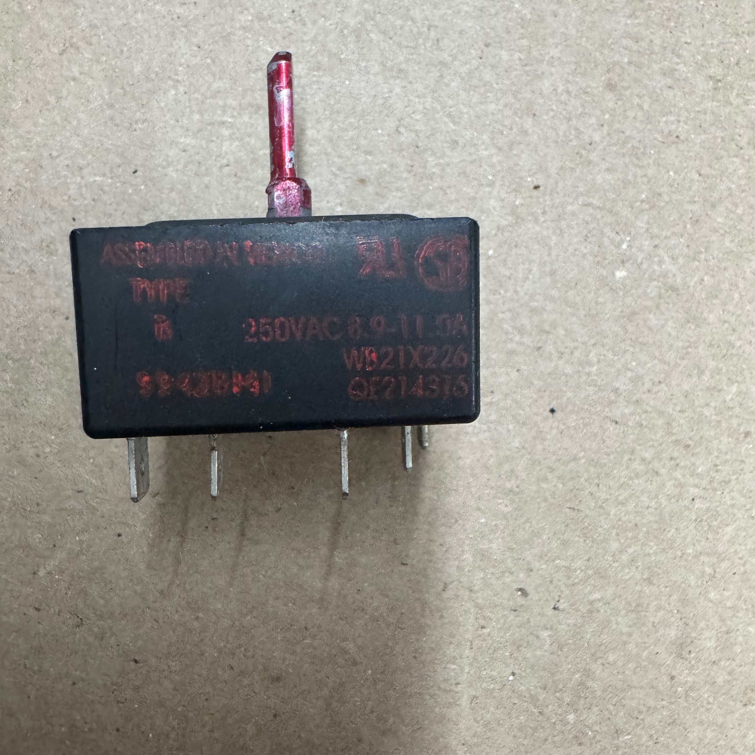 GE Range Surface Element Control Switch (replaces WB21X226) WB21X36771 GE Range Surface Element Control Switch (replaces WB21X226) WB21X36771